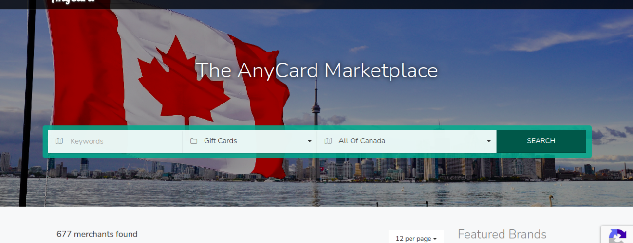 Anycard Market place Anycard Market place